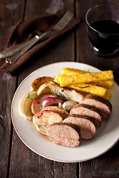 Apple & Fennel Roasted Pork Tenderloin