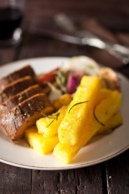 Rosemary Polenta Chips