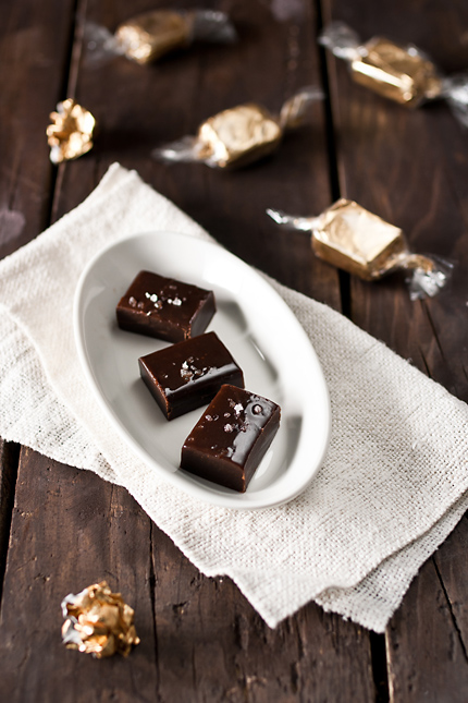 Salted Chocolate & Honey Caramels