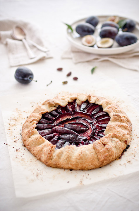 Plum galette