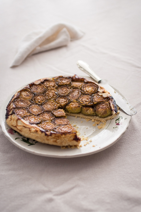 Brussels Sprouts Tarte Tatin