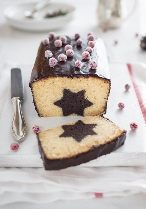 Chocolate Espresso & Vanilla Hazelnut Surprise Cake with Chocolate Espresso Glaze